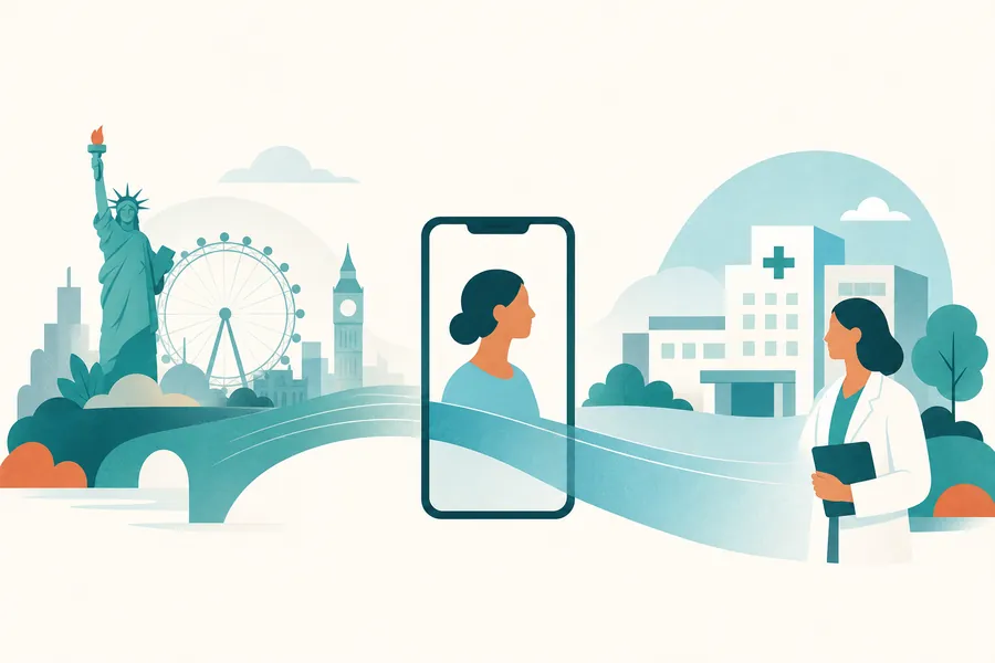 A phone bridging Western cities and a Chinese hospital